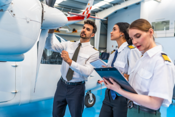 PilotsAssist cadets in training
