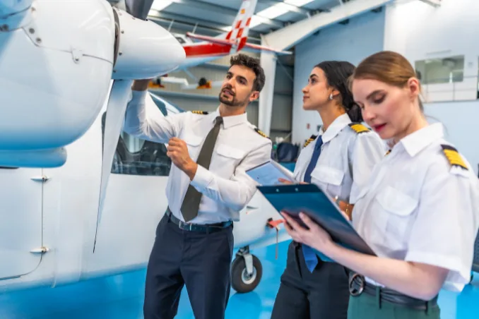 PilotsAssist cadets in training