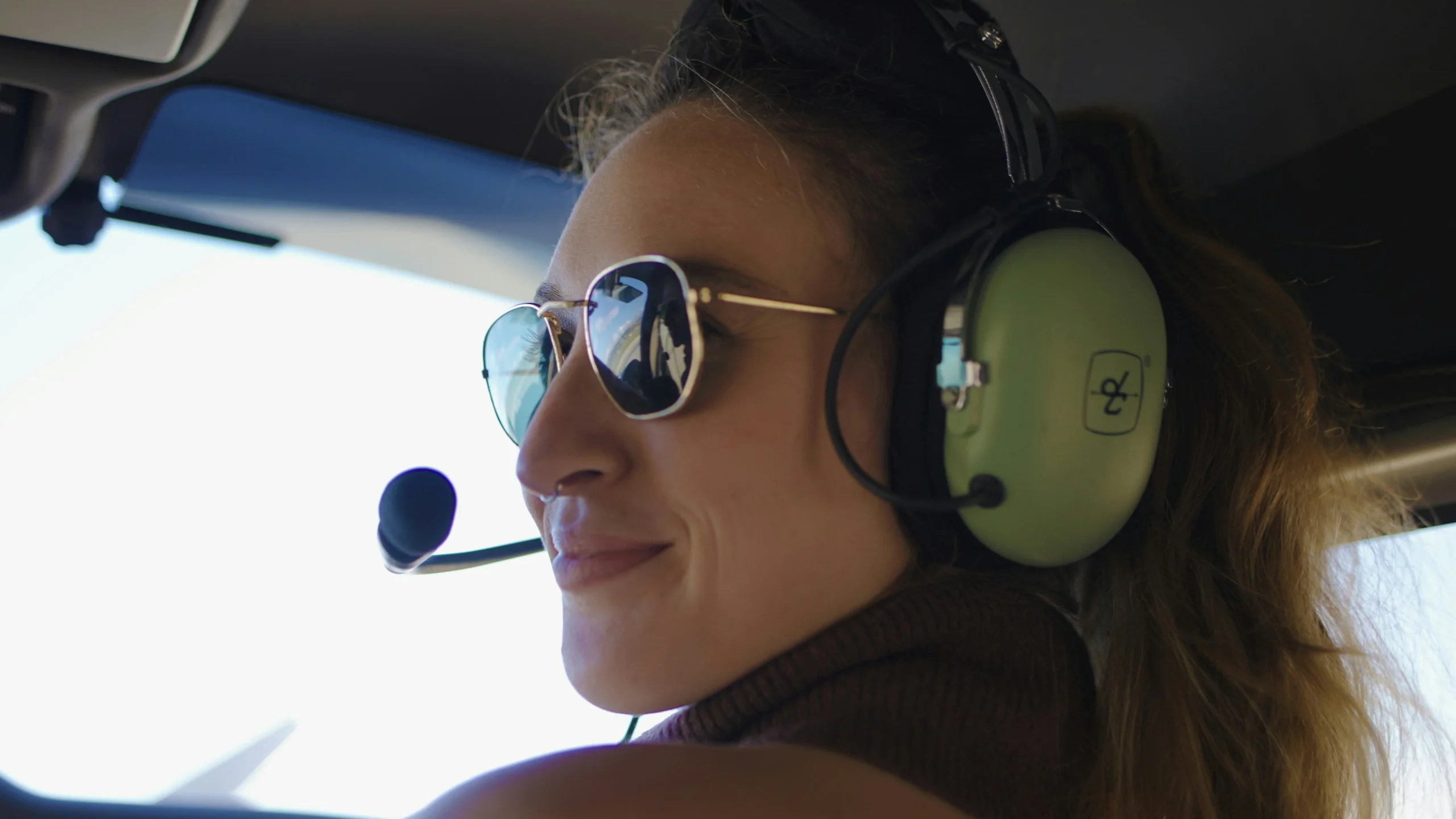 Cockpit procedures practised in a light aircraft